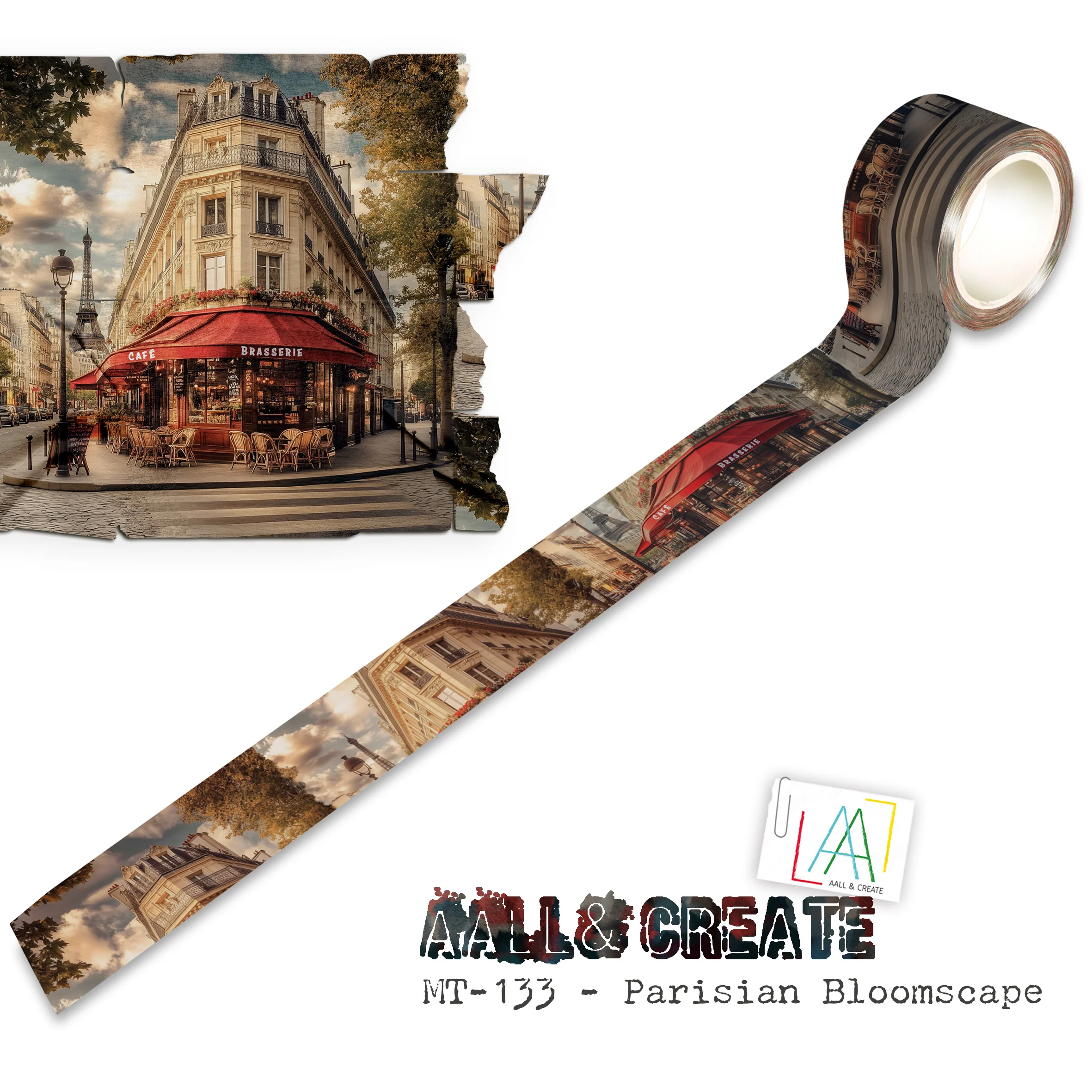 MT-133 - Washi Tape - Parisian Bloomscape (Layer-It-Up!)
