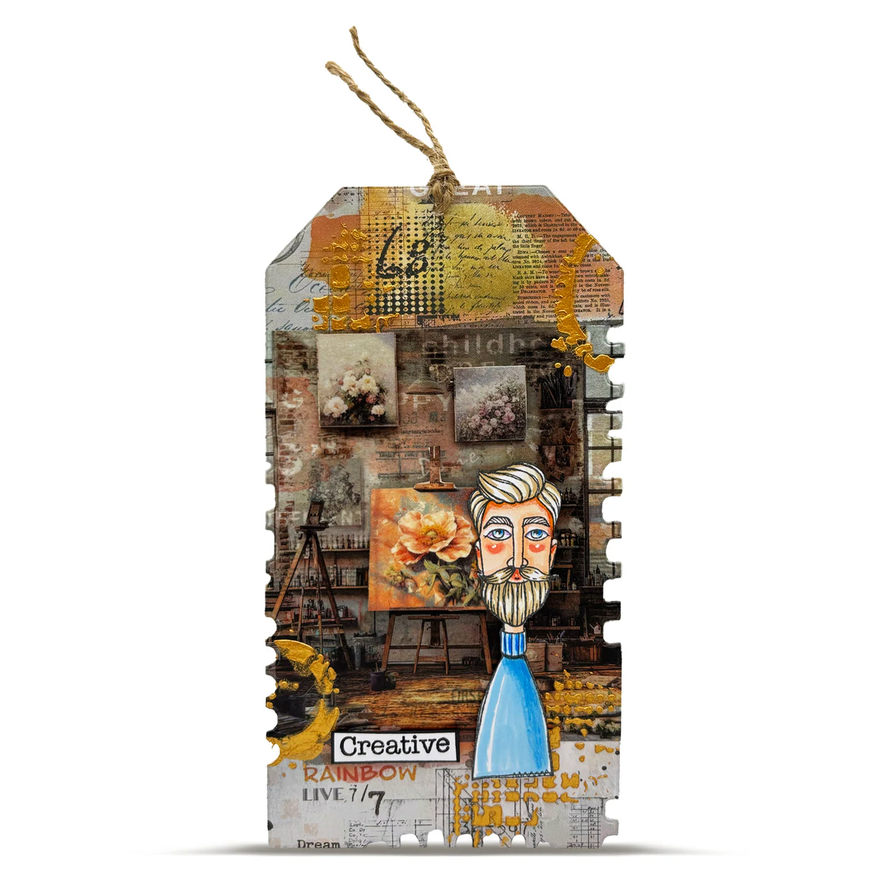 MT-135 - Washi Tape - Painterly Petals (Layer-It-Up!) - Image 3