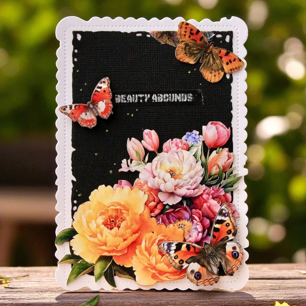 MT-144 -  Washi Tape - Peonies Airmail (Layer-It-Up! - Image 12