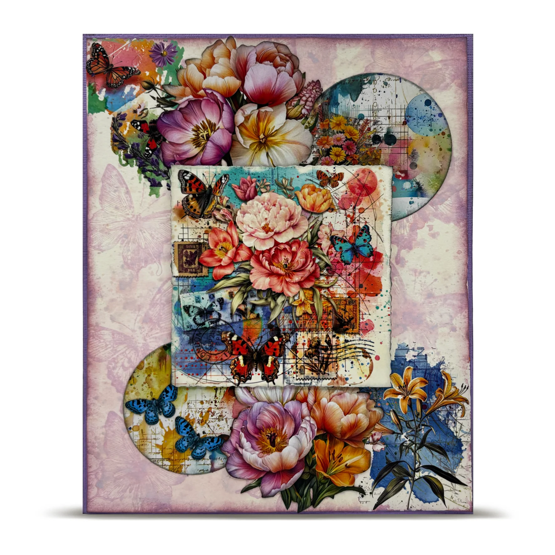 MT-144 -  Washi Tape - Peonies Airmail (Layer-It-Up! - Image 17