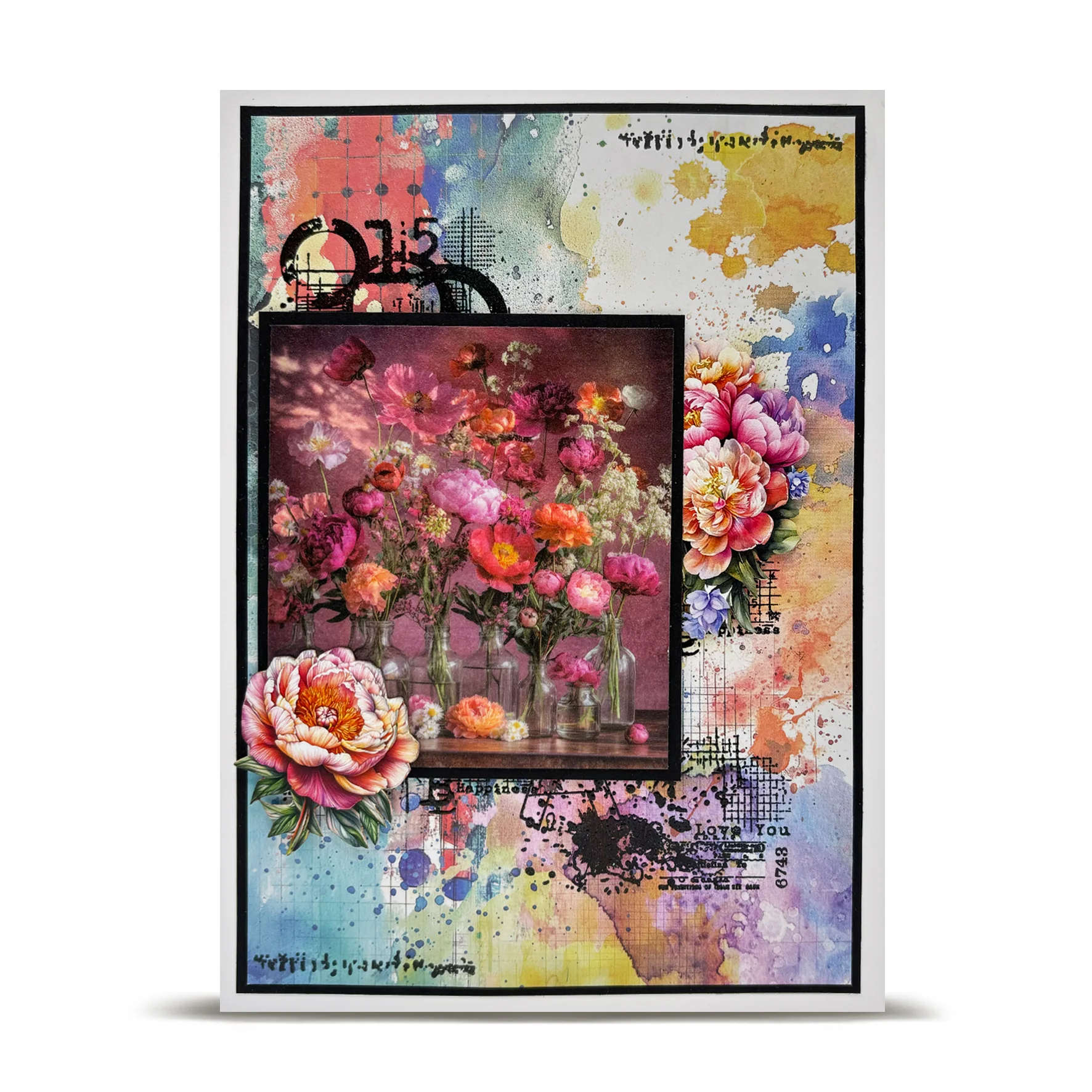 #PA-41 - A5 Design Paper - Colour Me Floral - Image 5