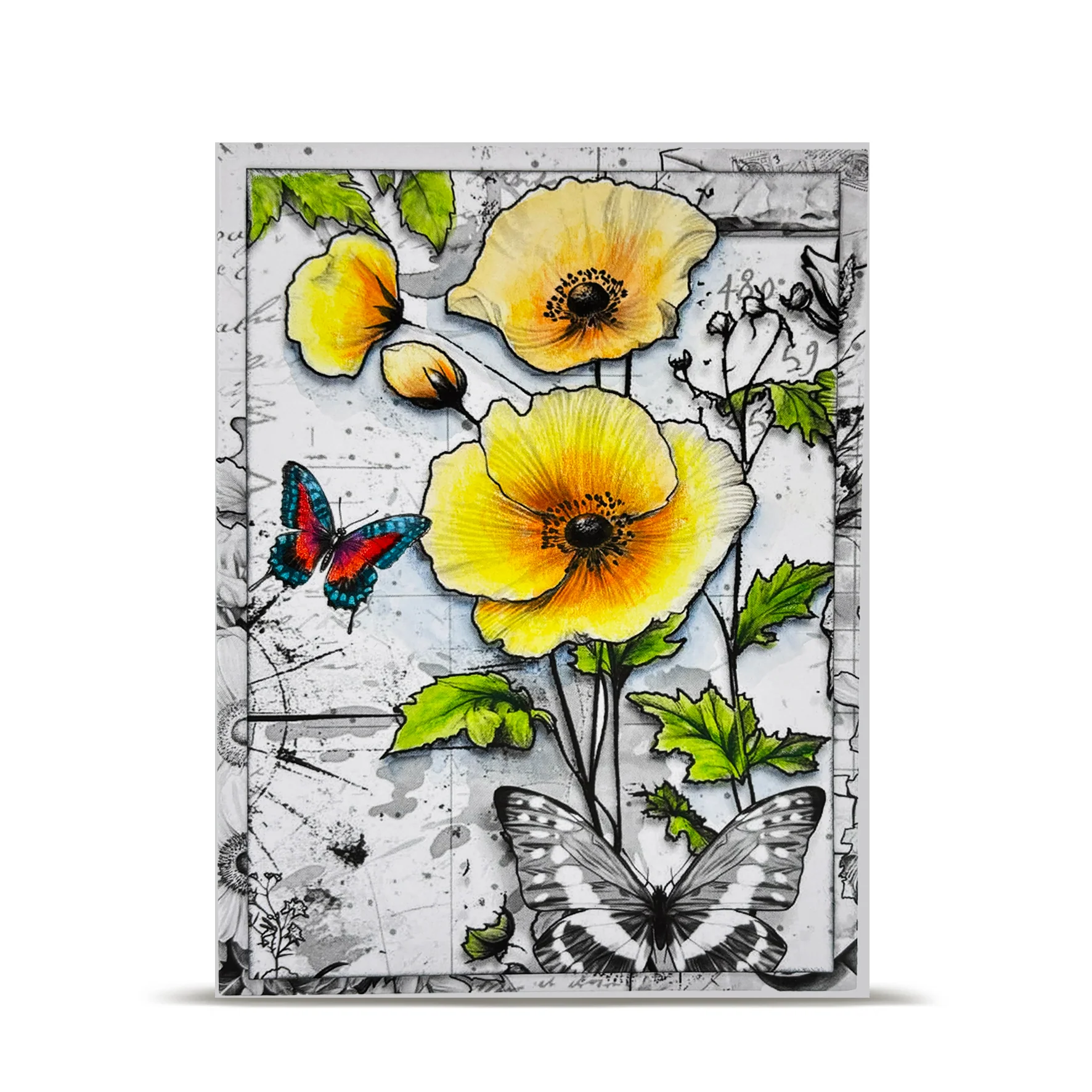 PA-45 - A4 Design Paper - Moss Residue - Image 18