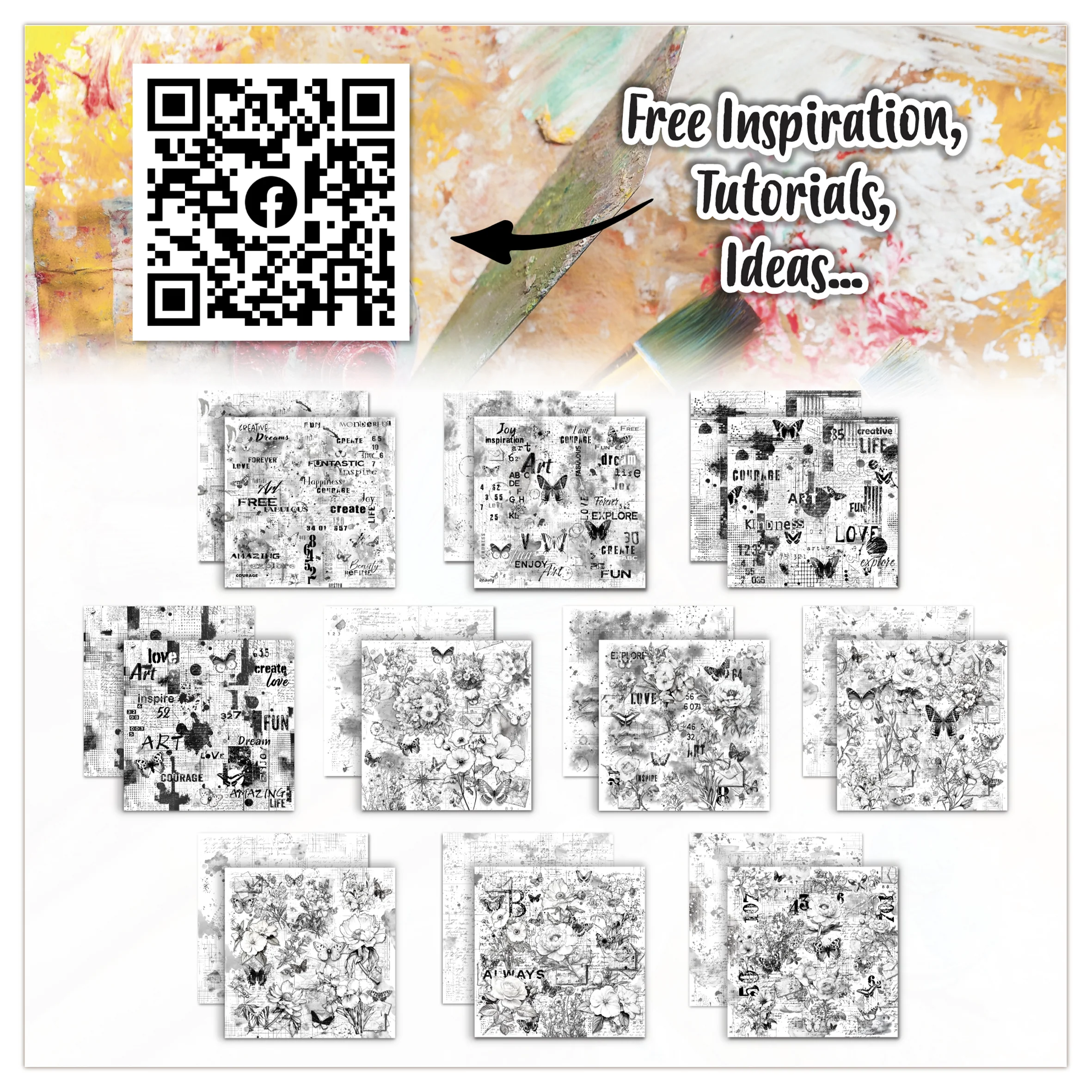 PA-47 - 6 x 6 (inch) Design Paper - Graph Paper Garden - Image 22