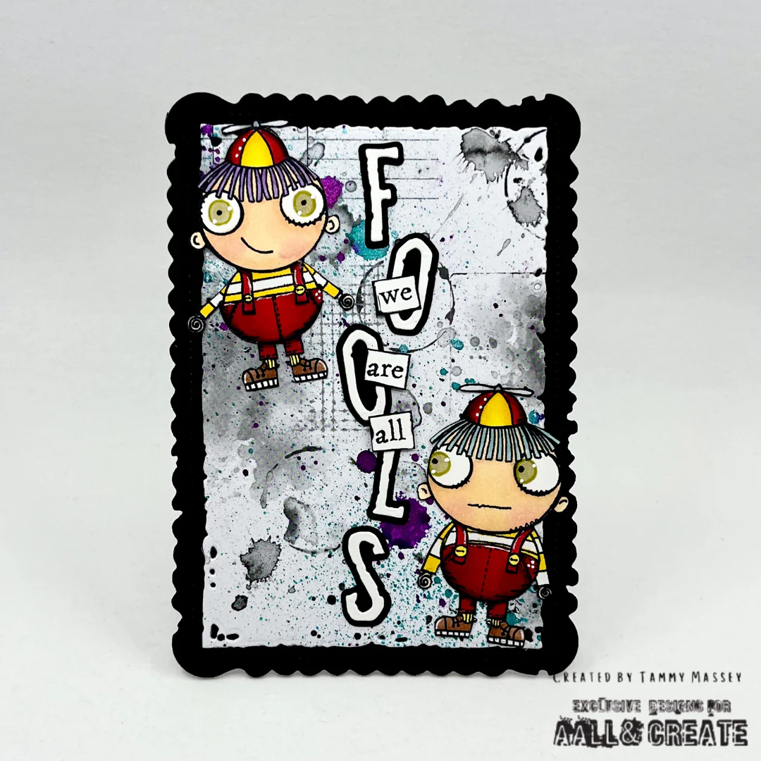 #504 - A7 Clear Stamp Set - Tweedledee & Tweedledum - Image 2
