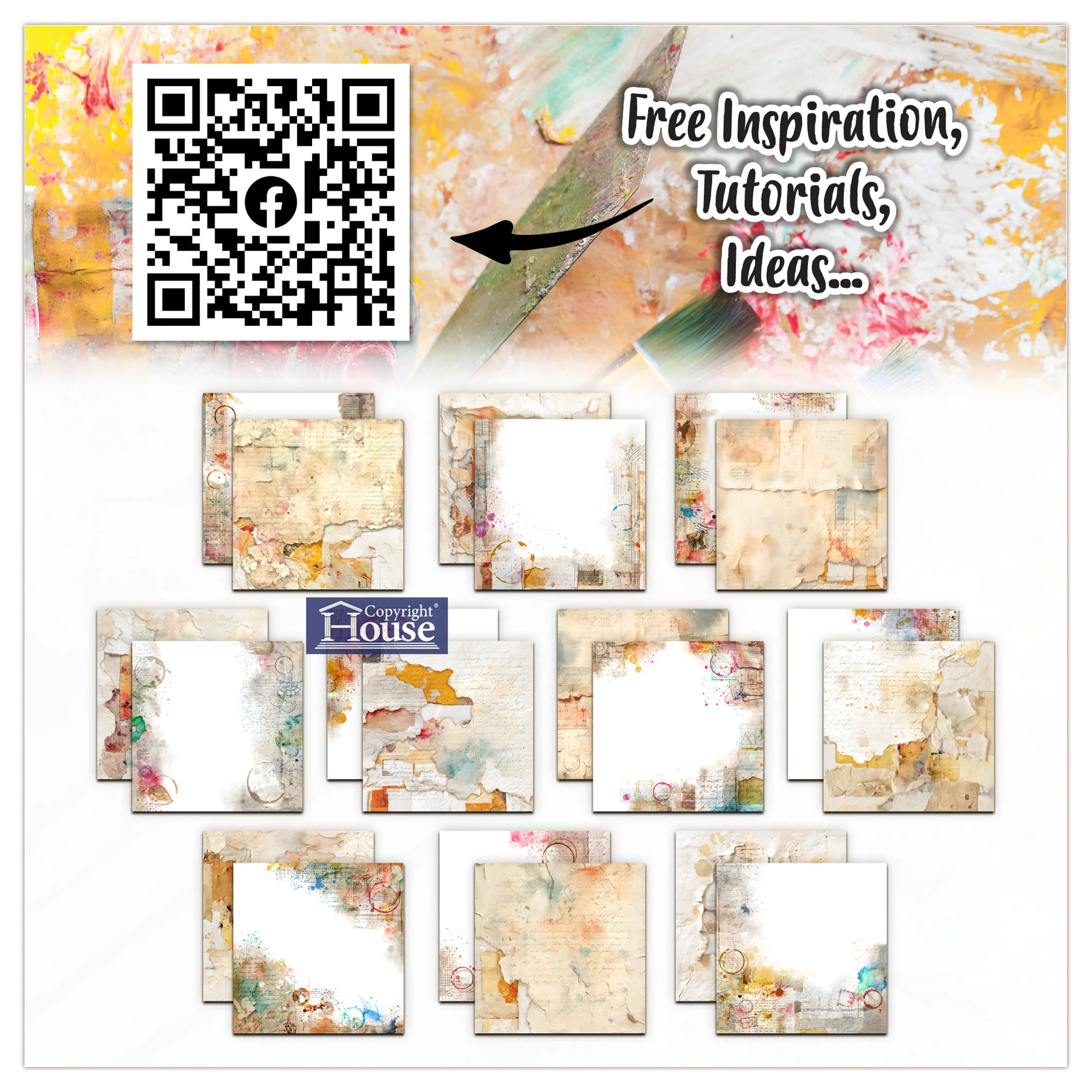 PA-53 - 6 x 6 (inch) Design Paper - Traces of Time - Image 23