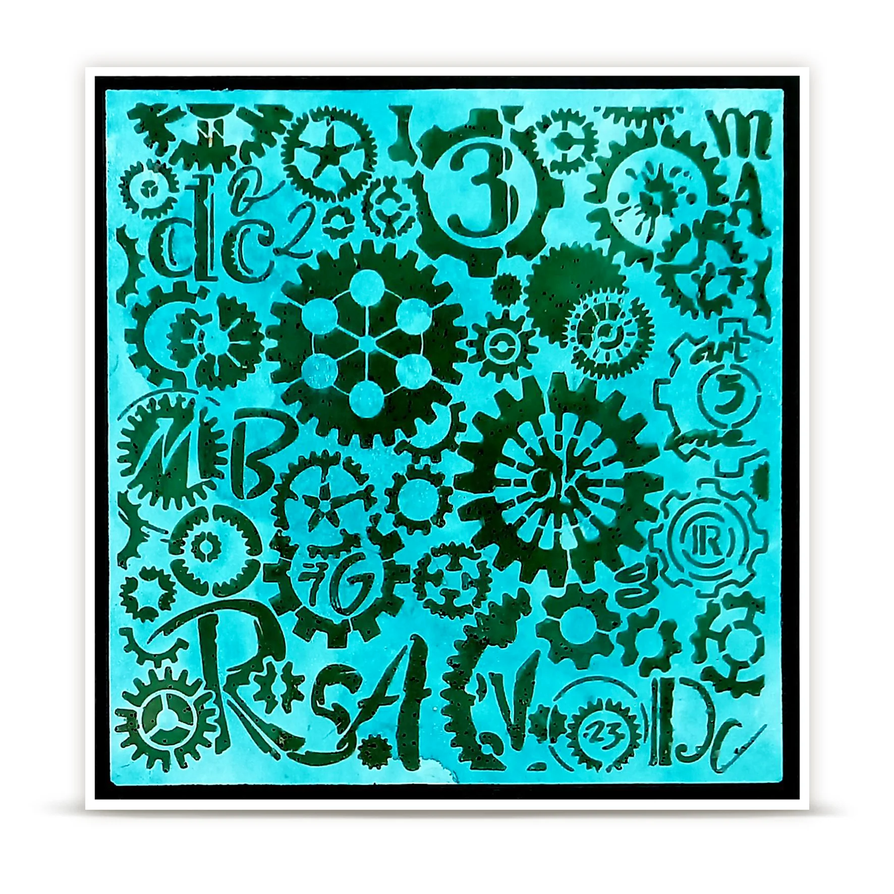 PC-269 - 6x6 (inch) Stencil - Clockspire - Image 4