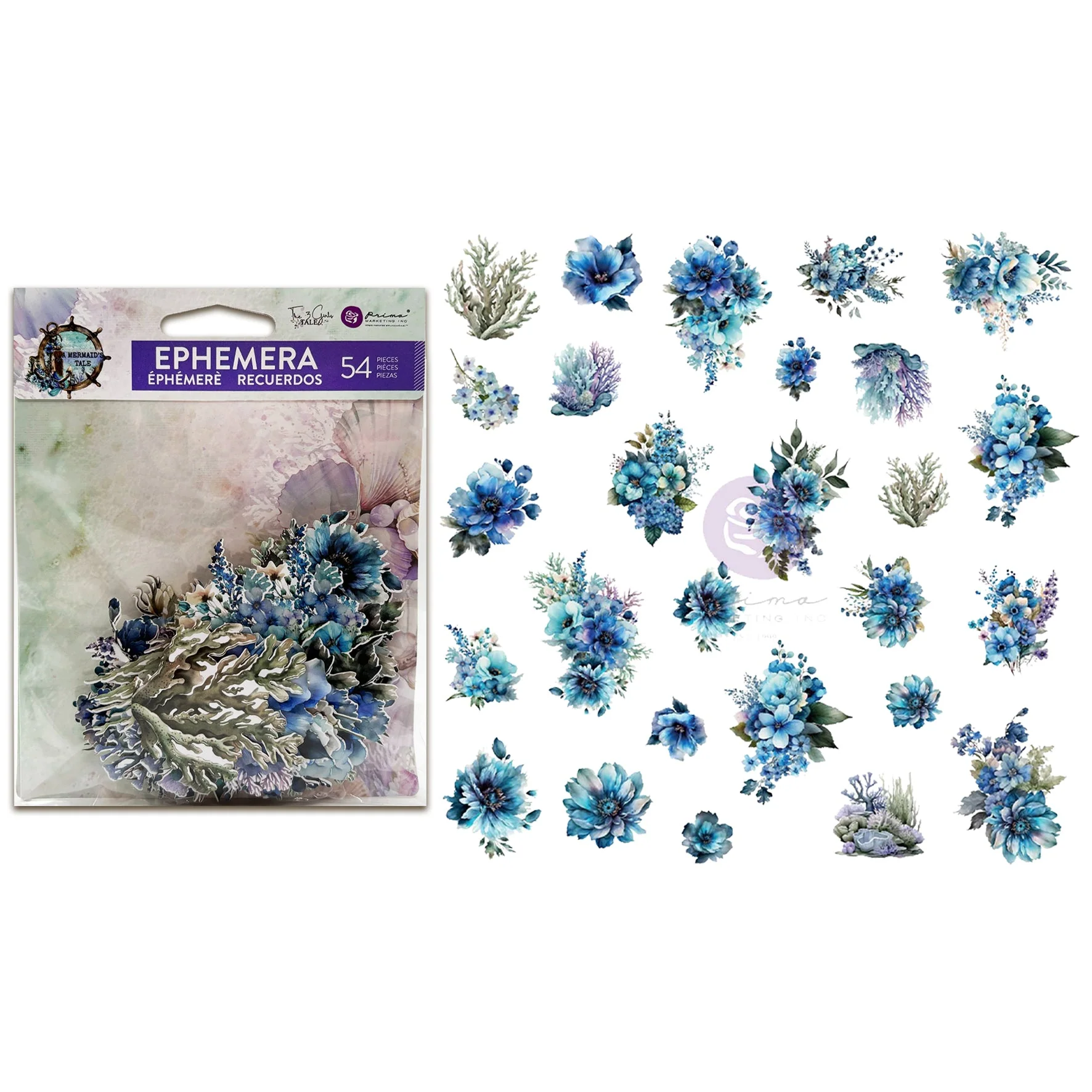 Prima Marketing A Mermaid's Tale Ephemera Ocean Wonders (54pcs)