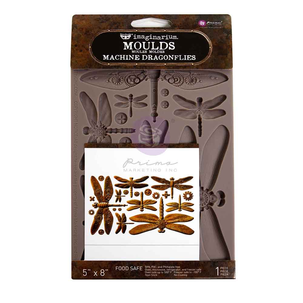 Prima Marketing Finnabair Machine Dragonflies 5x8 Inch Decor Moulds - Image 8