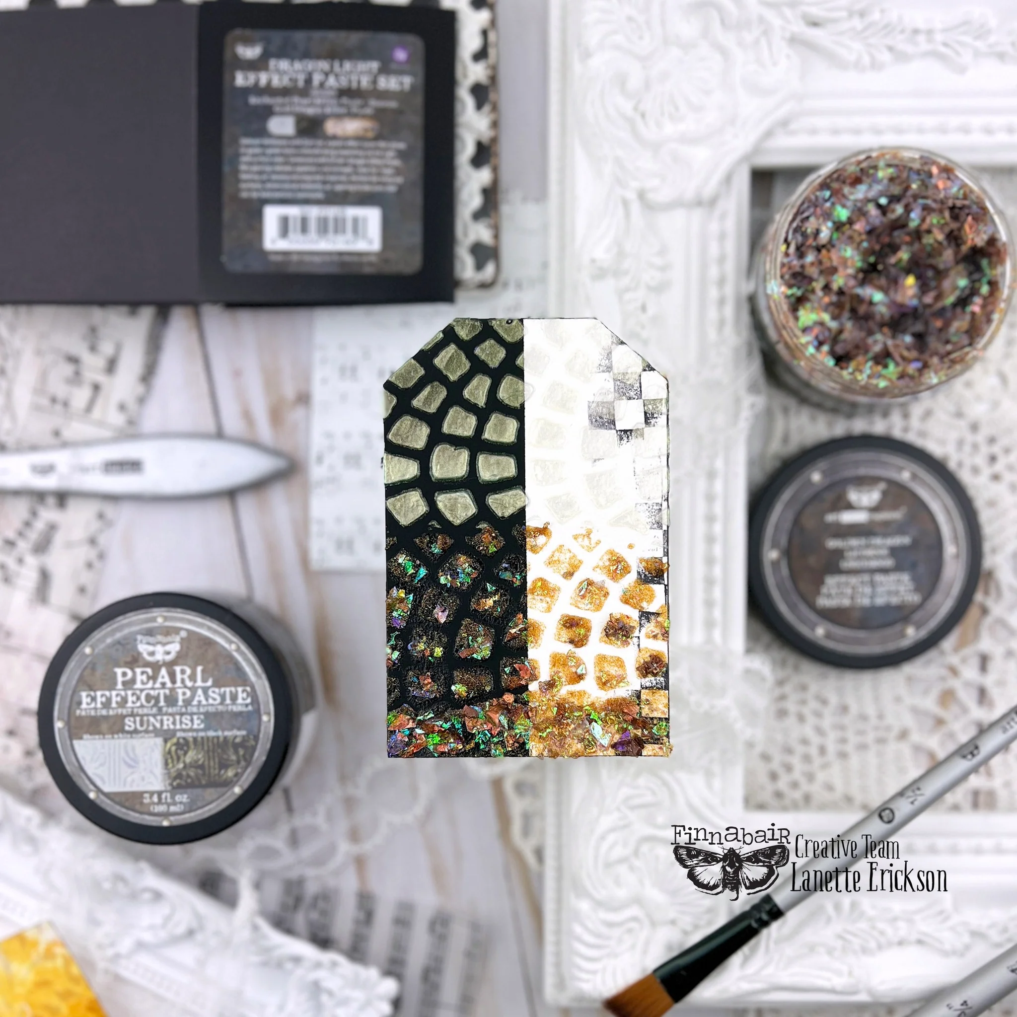 Prima Marketing Finnabair Limited Edition Effect Paste Set Dragonlight (2x100ml) - Image 4