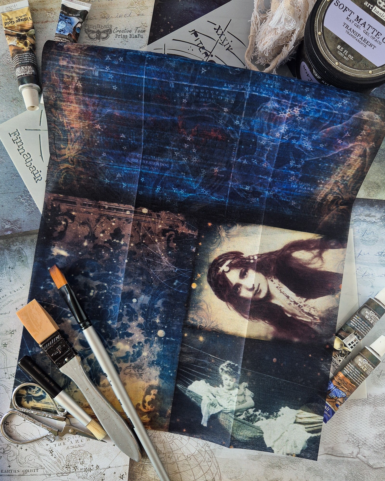 Prima Marketing Finnabair Nightdreaming A3 Decoupage Fiber - Image 2
