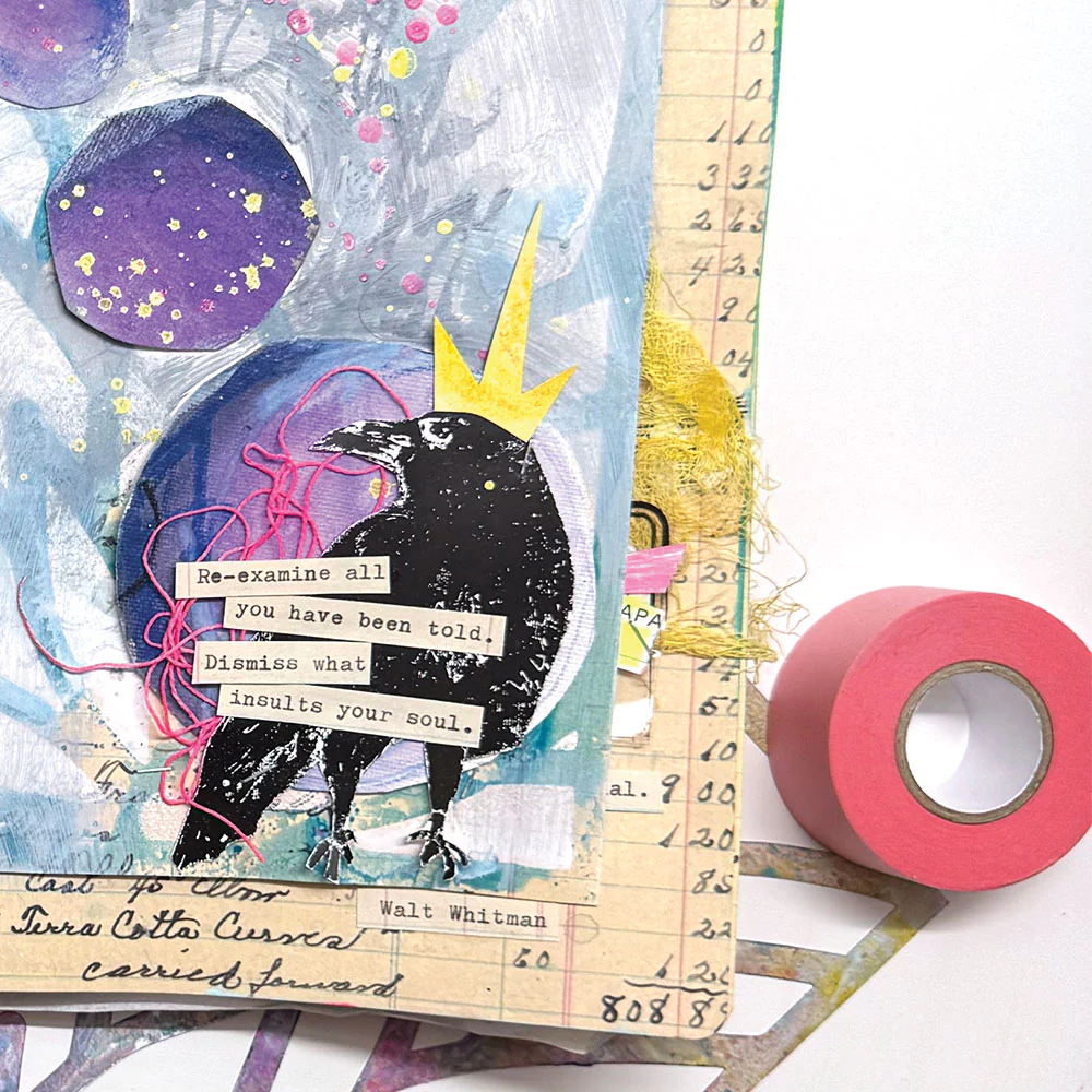 Ranger Dina Wakley MEdia Art Tape - Pink - Image 2