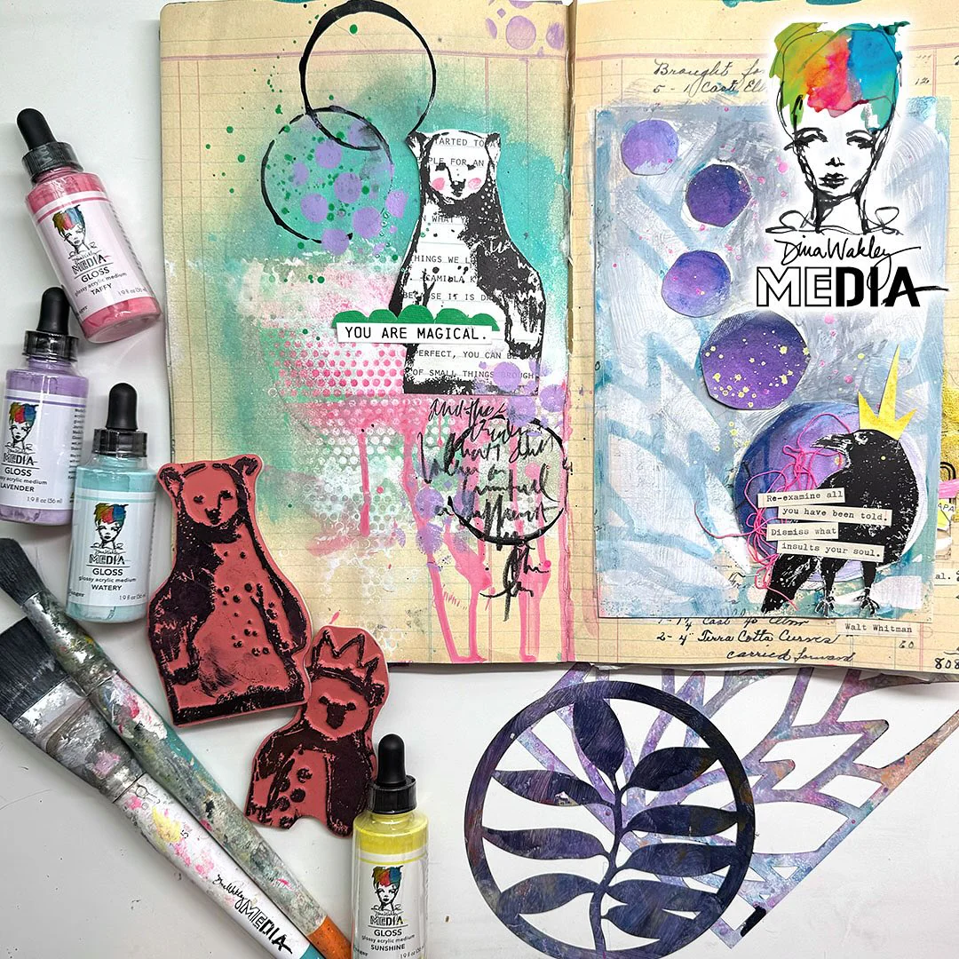 Ranger Dina Wakley MEdia Gloss Dropper Style Bundle - August 2025 New Colours - Image 2