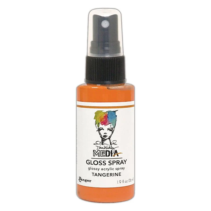 Ranger Dina Wakley Media Gloss Spray Tangerine