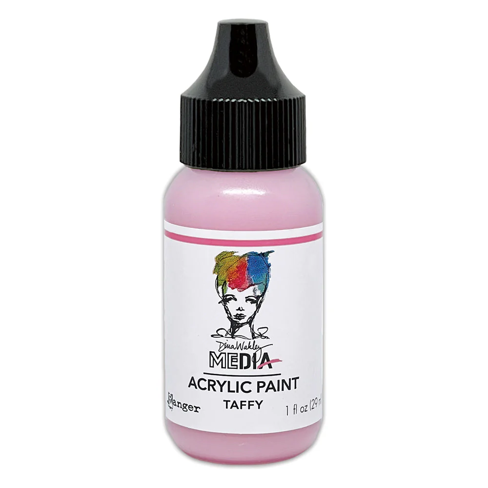 Ranger Dina Wakley MEdia Heavy Body Acrylic Paints Taffy 1 fl oz