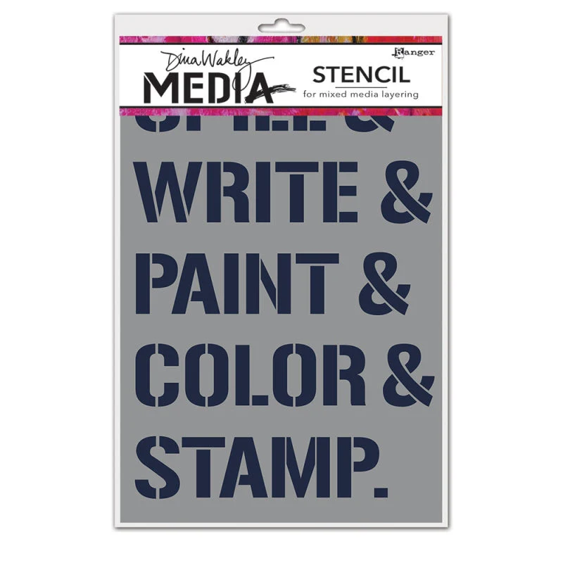 Ranger Dina Wakley Media What We Do Stencil
