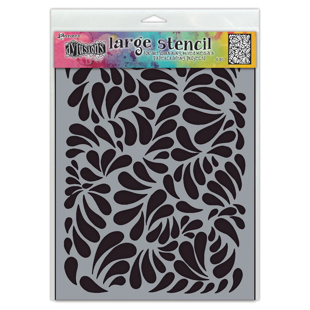 Ranger Dylusions Stencils Brush Strokes Large