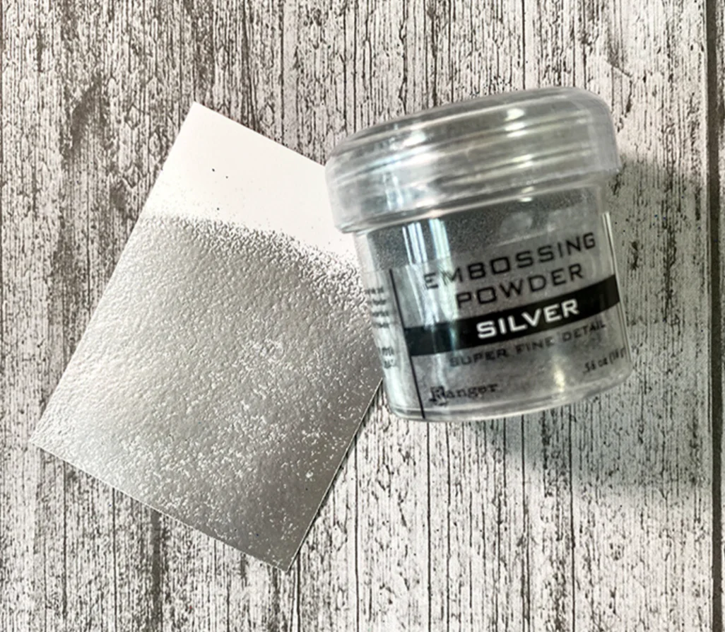 Ranger Embossing Powder Super Fine Silver 1 oz - Image 2