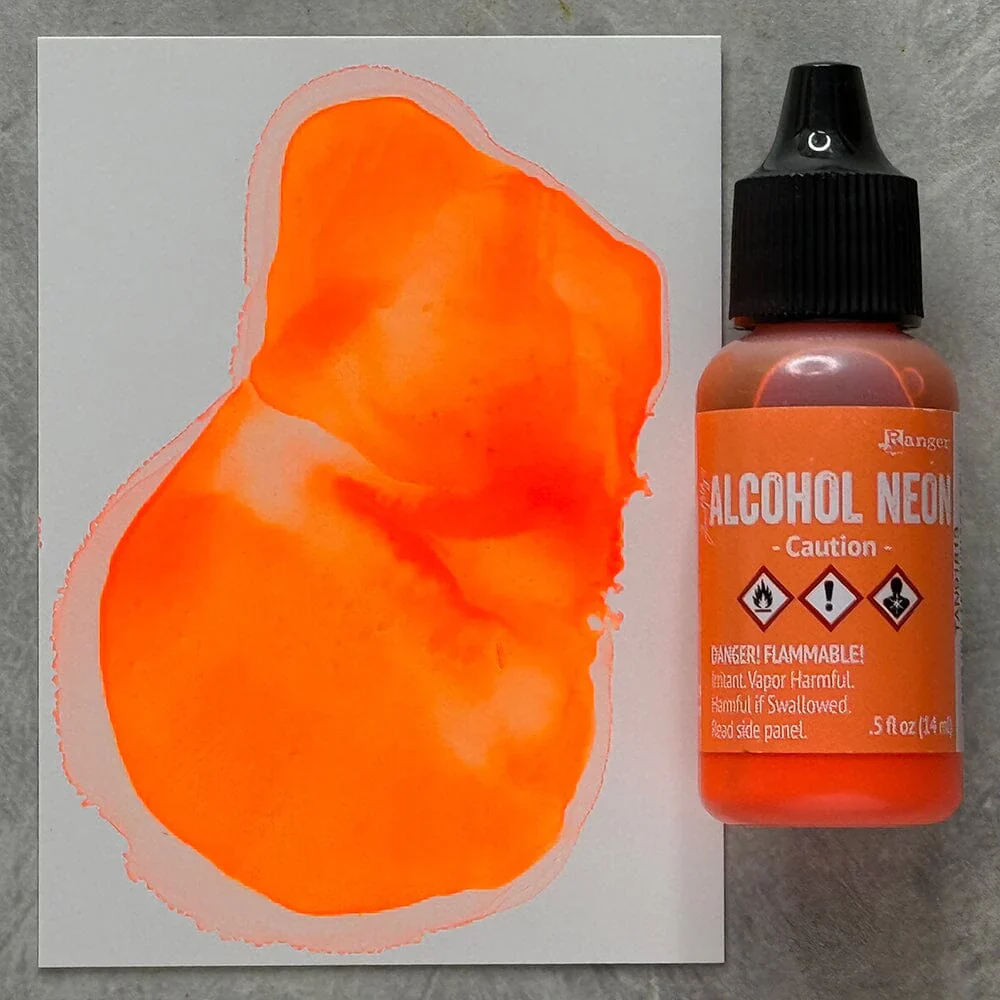 Ranger Tim Holtz® Alcohol Neon - Caution 0.5 fl oz - Image 2