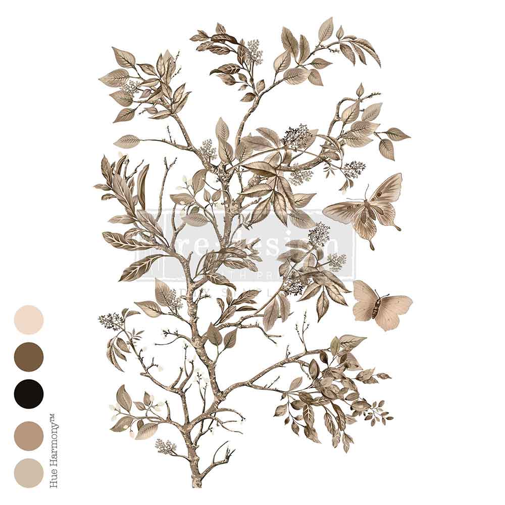 Re-design with Prima Branch Harmony 24x35 Inch Decor Transfers