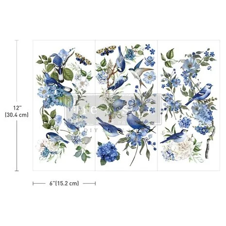 Re-Design with Prima Garden Whispers 6x12 Inch Small Transfers (3pcs)