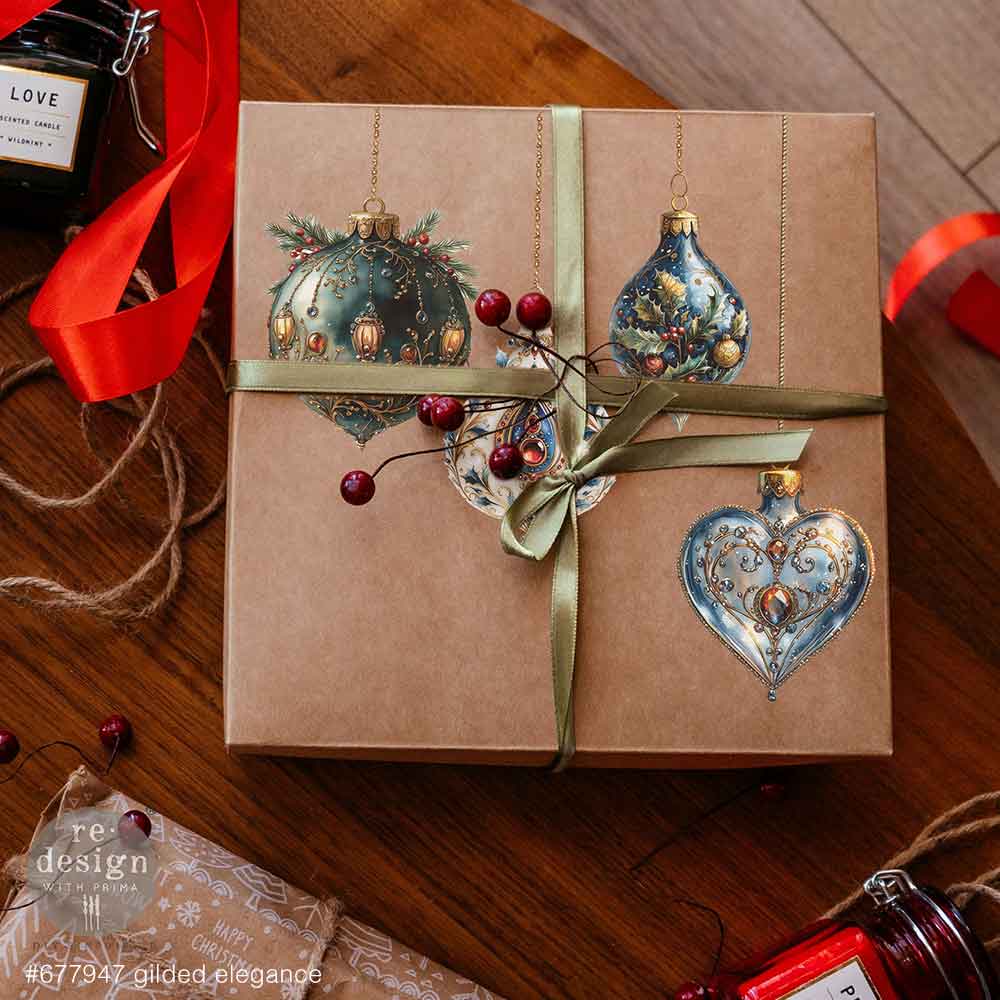 Re-design with Prima Gilded Elegance 8,5x11 Inch Middy Transfers (3pcs) - Image 2