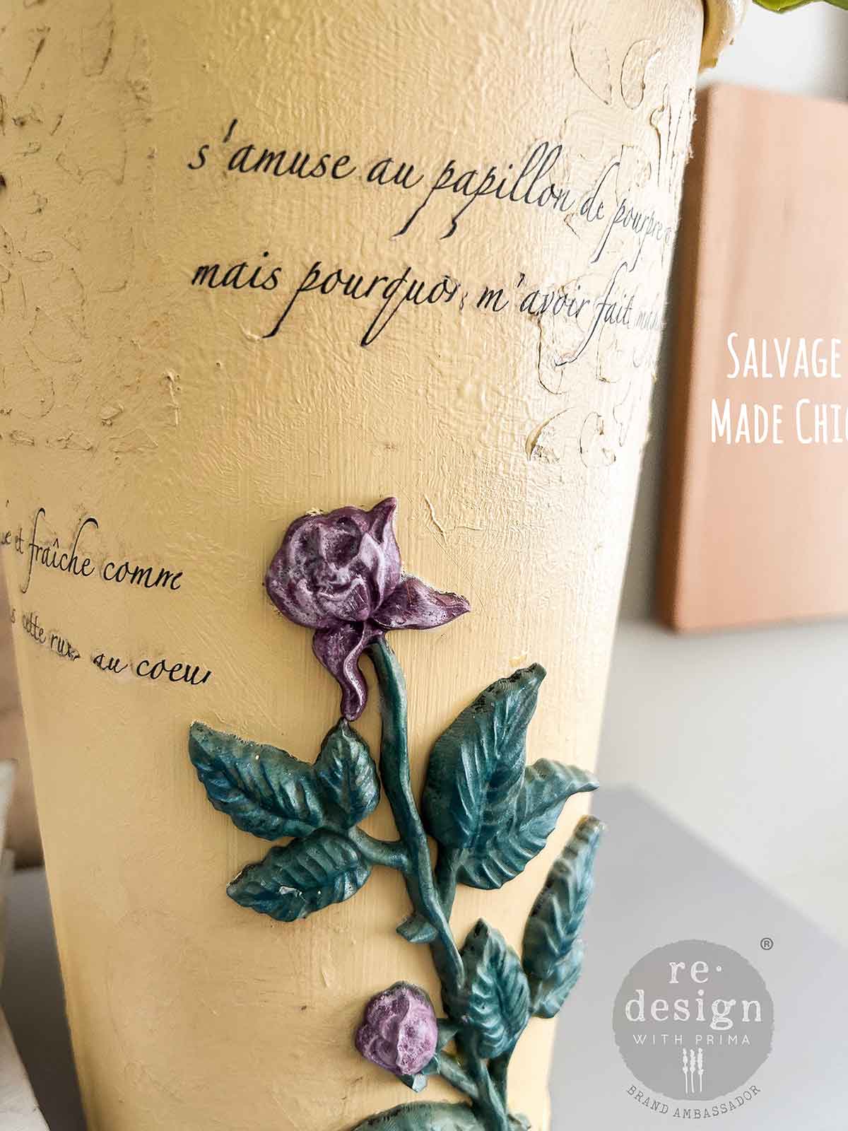 Re-Design with Prima Vintage Script Mastery 6x12 Inch Small Transfers (3pcs) - Image 3