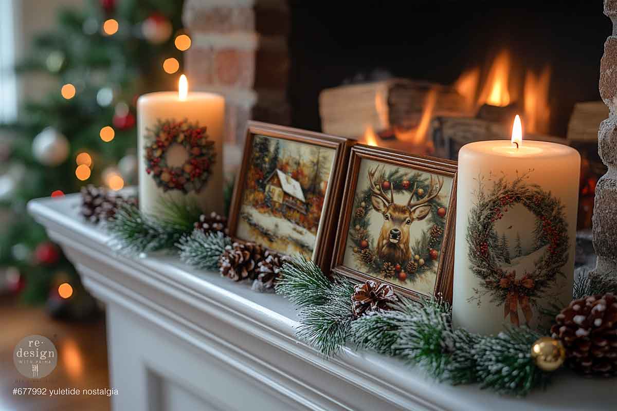 Re-design with Prima Yuletide Nostalgia 8,5x11 Inch Middy Transfers (3pcs) - Image 2