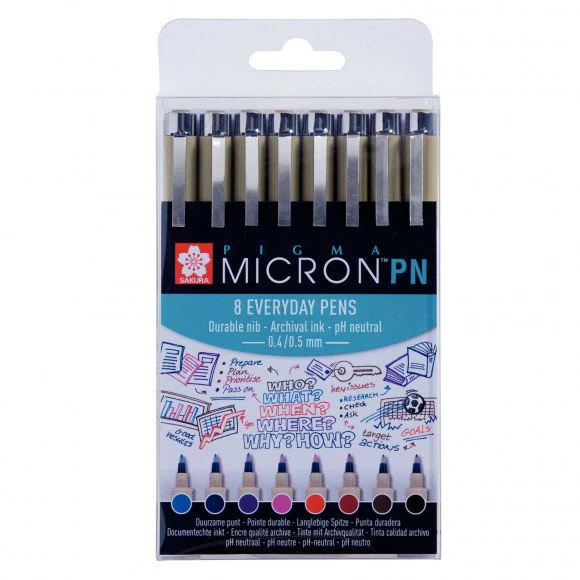 Sakura Pigma Micron Pn Set 0.50Mm 8Pieces