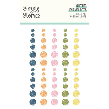 Simple Stories Fresh Air Glitter Enamel Dots