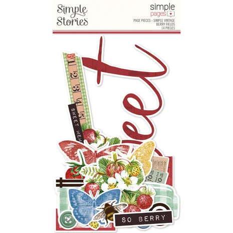 Simple Stories Simple Vintage Berry Fields Simple Pages Pieces