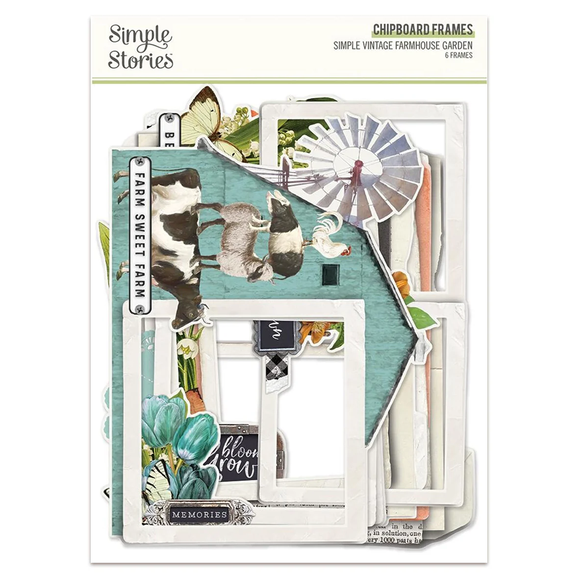 Simple Stories Simple Vintage Farmhouse Garden Chipboard Frames