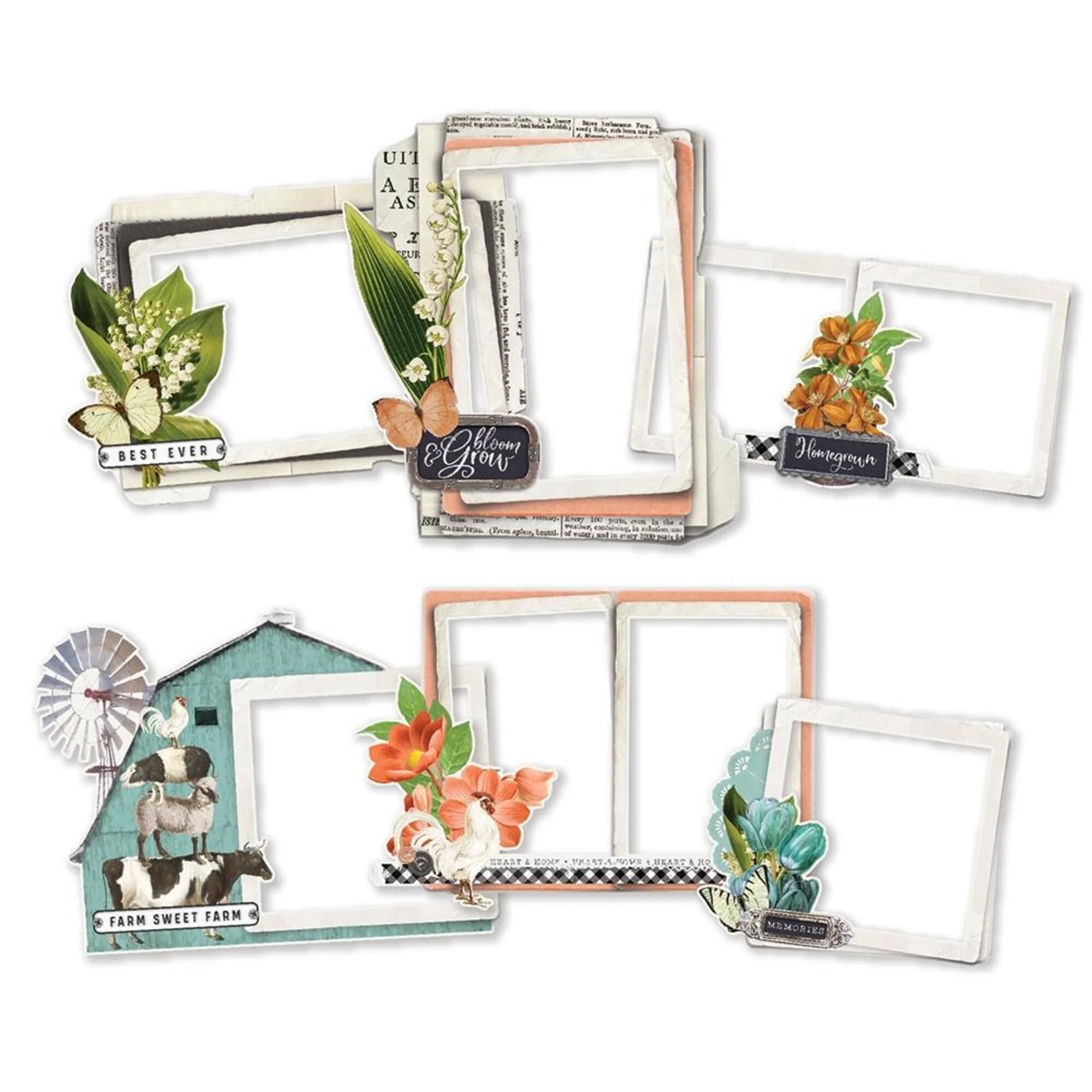 Simple Stories Simple Vintage Farmhouse Garden Chipboard Frames - Image 2