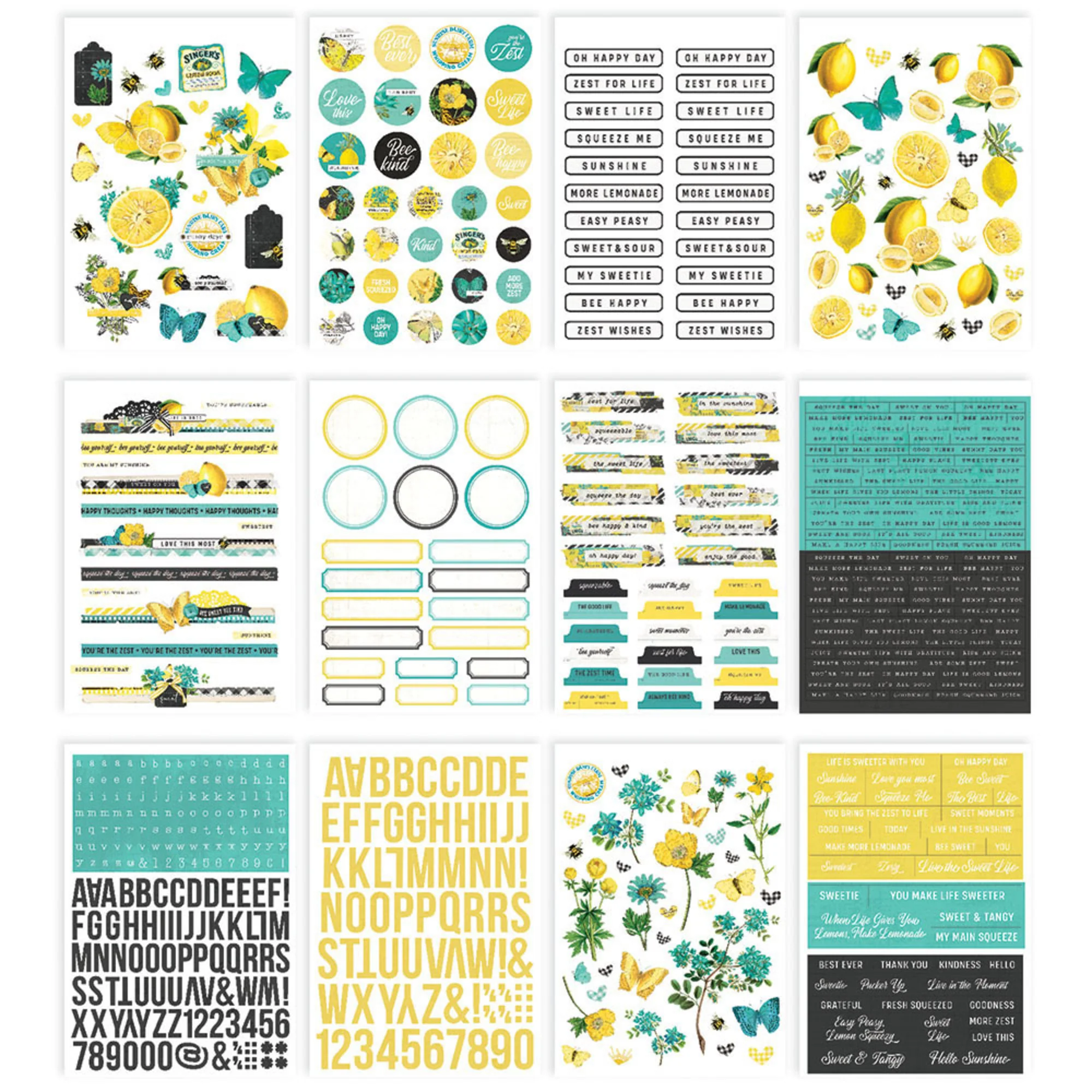 Simple Stories Simple Vintage Lemon Twist Sticker Book - Image 2