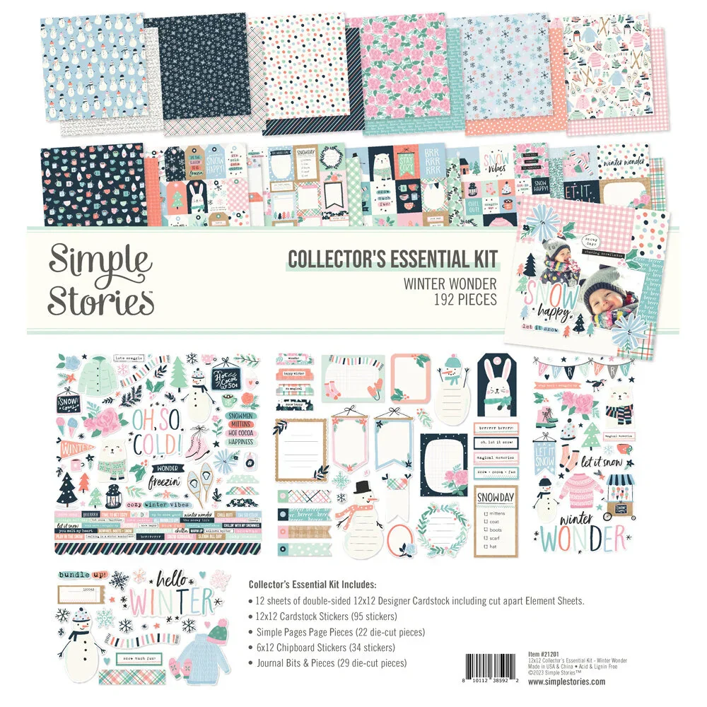 Simple Stories Winter Wonder Collector's Essential Kit