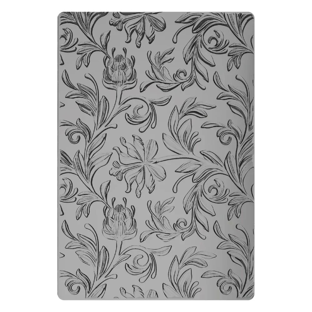 Sizzix 3D Texture Fades by Tim Holtz A5 Embossing Folder - Botanical Large - Image 3