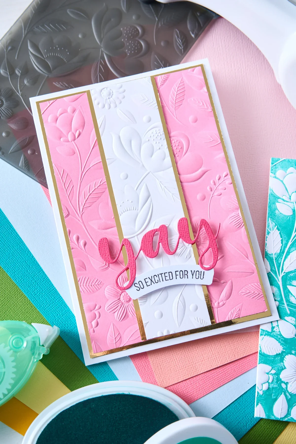 Sizzix 3D Textured Impressions Embossing Folder Happy Garden #1 by Catherine Pooler - Image 5