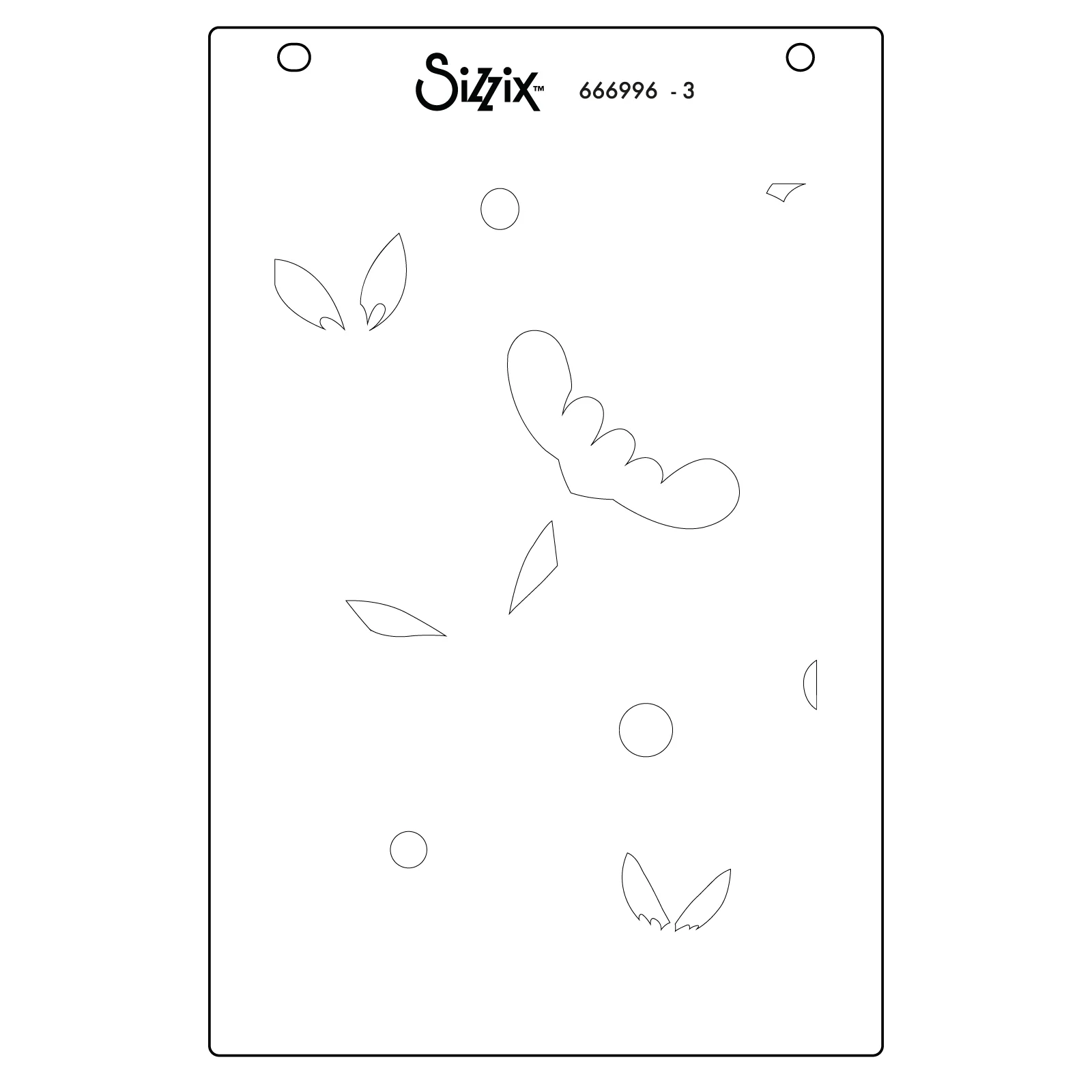 Sizzix A6 Layered Stencils 4PK Happy Garden #2 by Catherine Pooler - Image 5