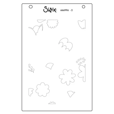 Sizzix A6 Layered Stencils 4PK Happy Garden #2 by Catherine Pooler - Image 6