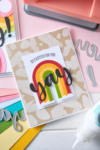 Sizzix A6 Layered Stencils 4PK Paper Scraps by Catherine Pooler - Image 3