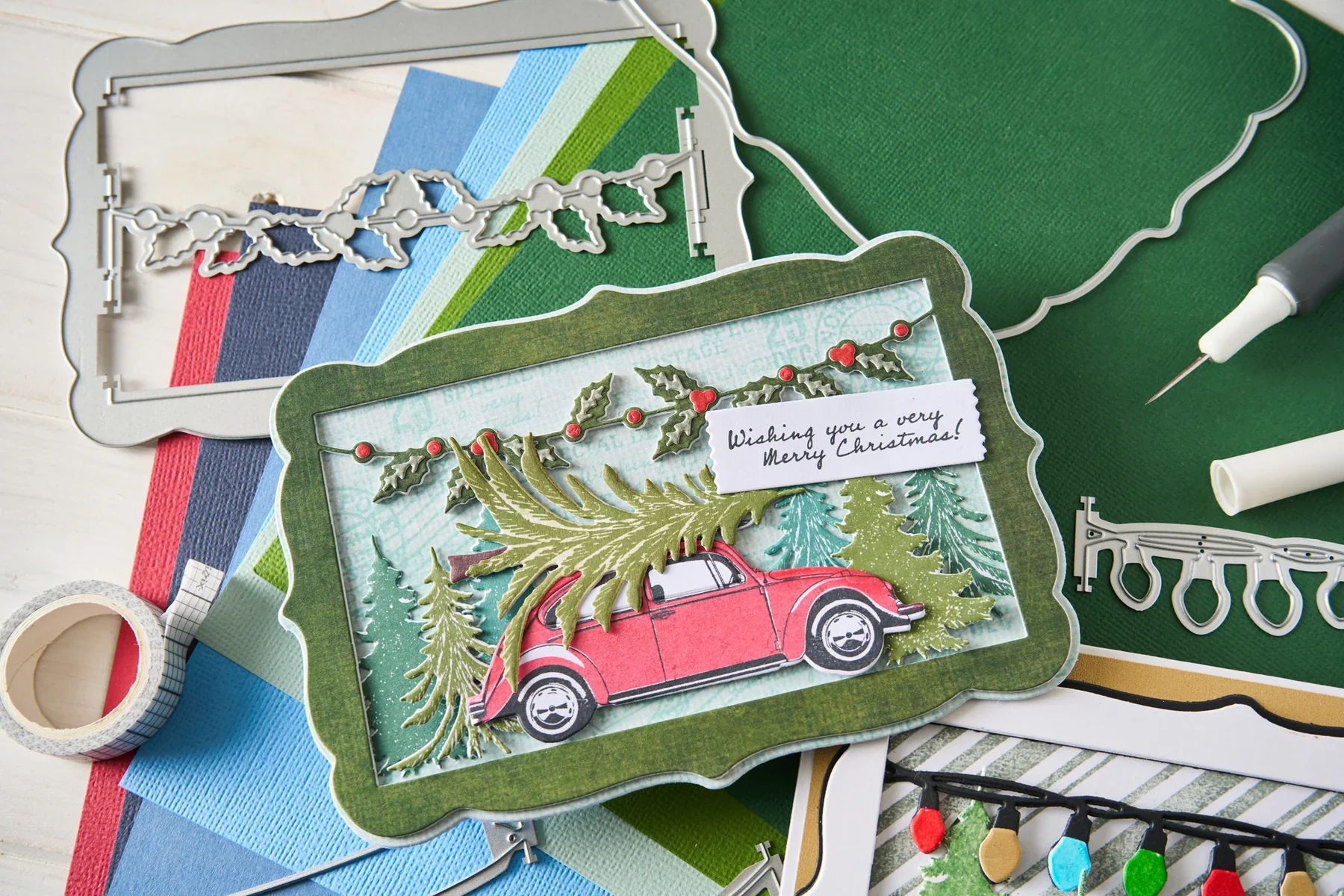 Sizzix Clear Stamp & Framelits Bundle 1 by 49 and Market - Image 3