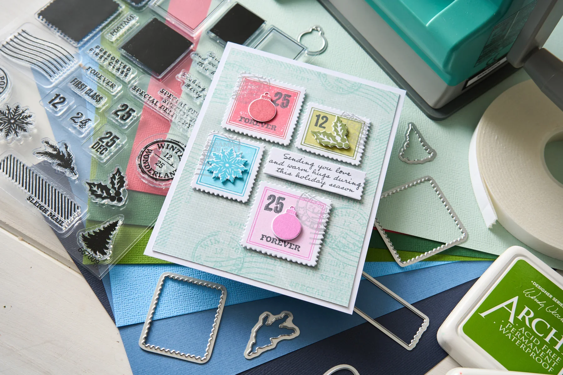 Sizzix Clear Stamp & Framelits Bundle 1 by 49 and Market - Image 4
