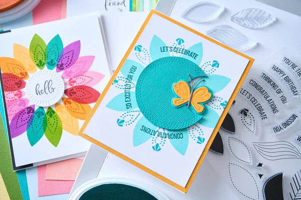 Sizzix Clear Stamps Set 14PK Bright Butterflies #1 by Catherine Pooler - Image 3