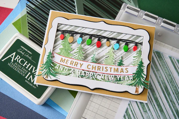 Sizzix Clear Stamps Set 17PK w/15PK Framelits Trees and Trinkets by 49 and Market - Image 7