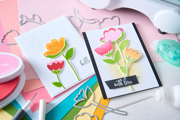 Sizzix Clear Stamps Set 22PK Whimsy Bloom #1 by Catherine Pooler - Image 3