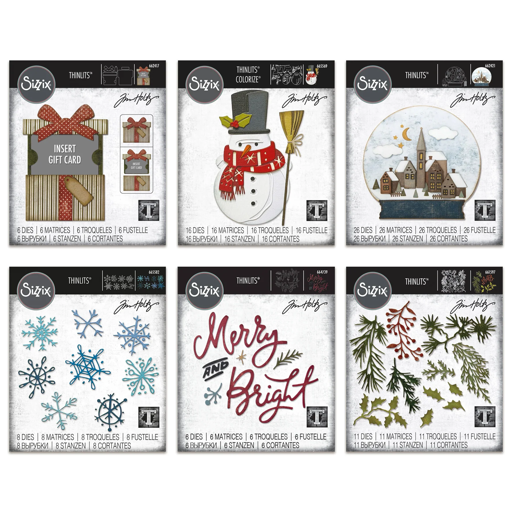 Sizzix Thinlits Christmas Die Bundle by Tim Holtz