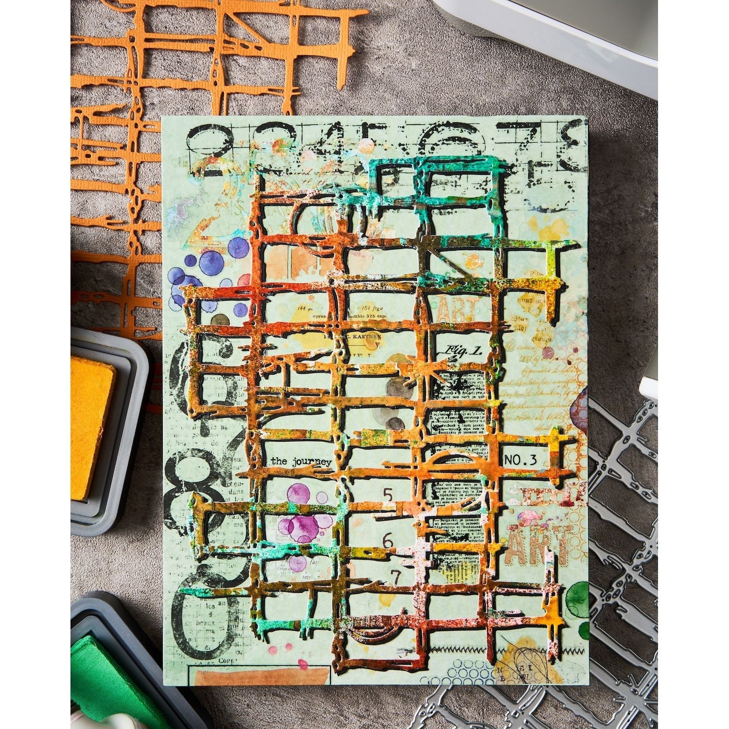 Sizzix Thinlits Die Set 1PK - Gridiron by Seth Apter - Image 3