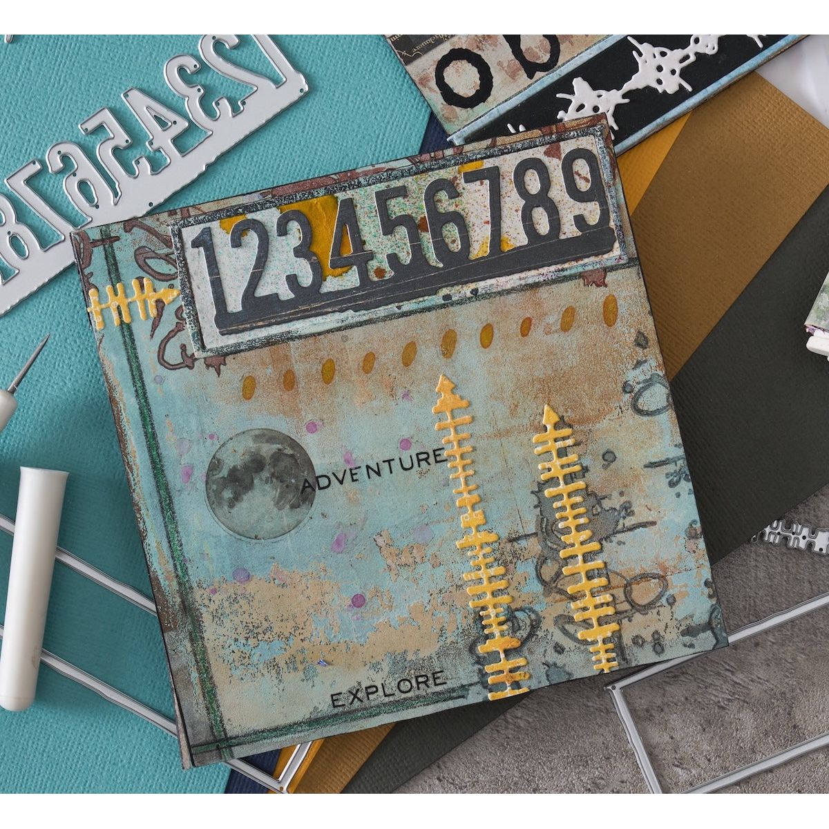 Sizzix Thinlits Die Set 5PK - Tracks by Seth Apter - Image 2