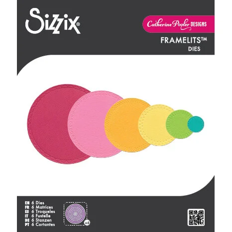 Sizzix Thinlits Die Set 6PK  Border Party Circles by Catherine Pooler