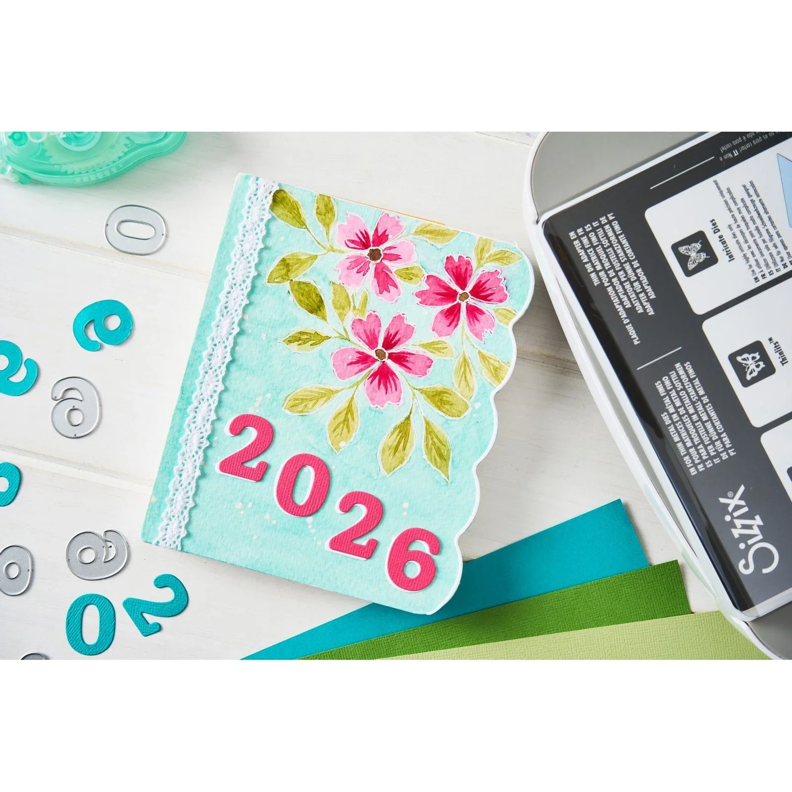 Sizzix Thinlits Die Set Nora Numbers (10pcs) by Eileen Hull - Image 3