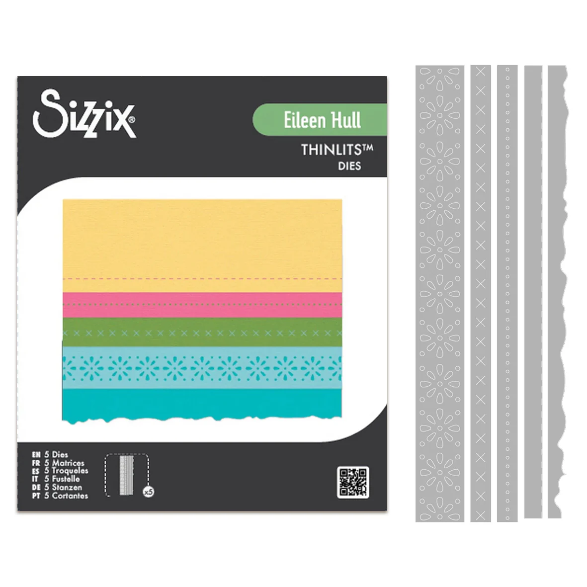 Sizzix Thinlits Die Set Page Edges (5pcs) by Eileen Hull
